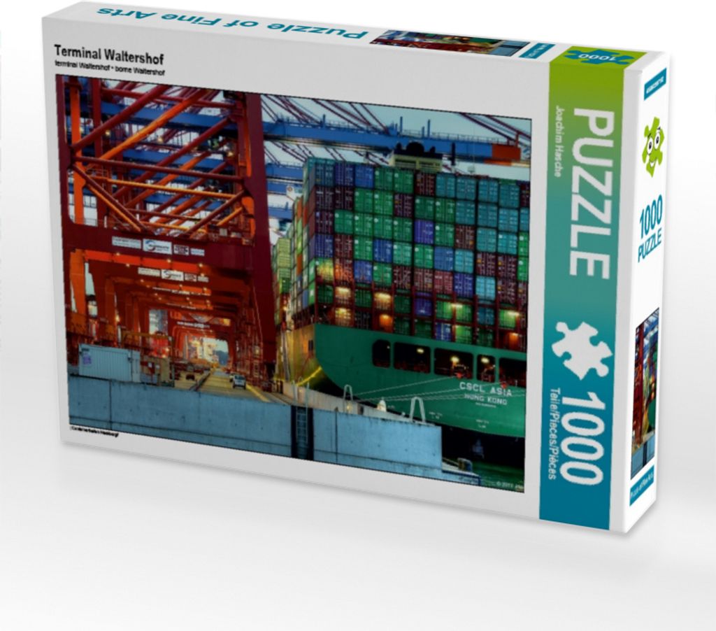 Calvendo Terminal Waltershof 1000 Teile Puzzle quer 640x480mm, Hasche Joachim; 7344867
