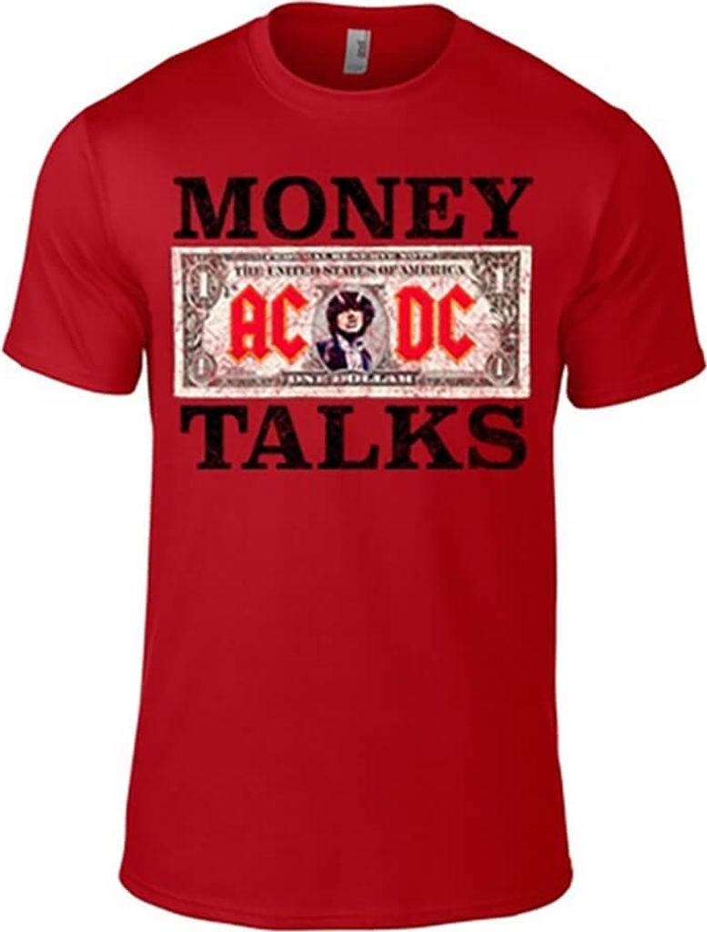 AC/DC Money Talks mens t-shirt Red