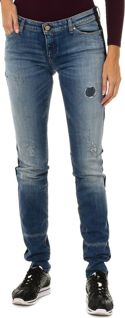 Armani Jeans Lange getragene und zerrissene Damen-Jeanshose mit Effekt 6Y5J06-5D2ZZ