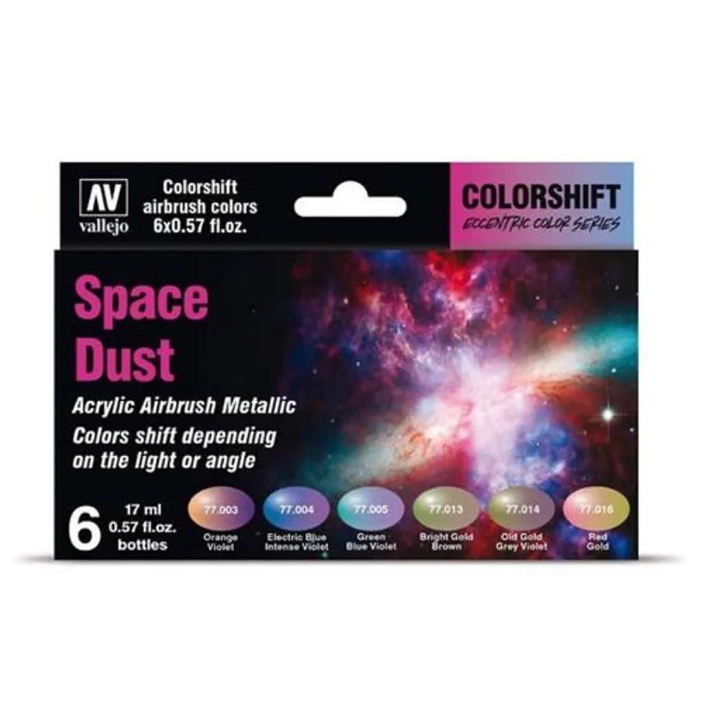 Peinture Aérographe à Effet Changeant Vallejo Colorshift Space Dust 6x17ml
