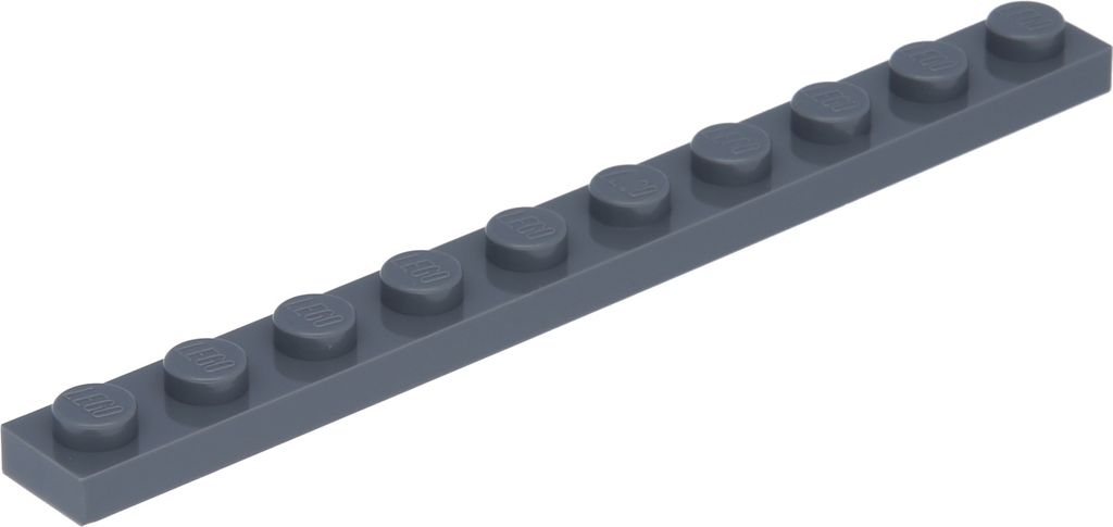 Lego 1x10 Platten 4477 - 100 Stück Dunkles Bläuliches Grau
