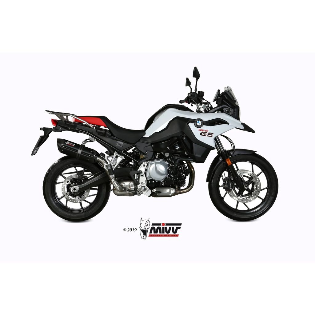 MIVV Black Slip-on Auspuffgeräusch genehmigt für BMW F 850 GS