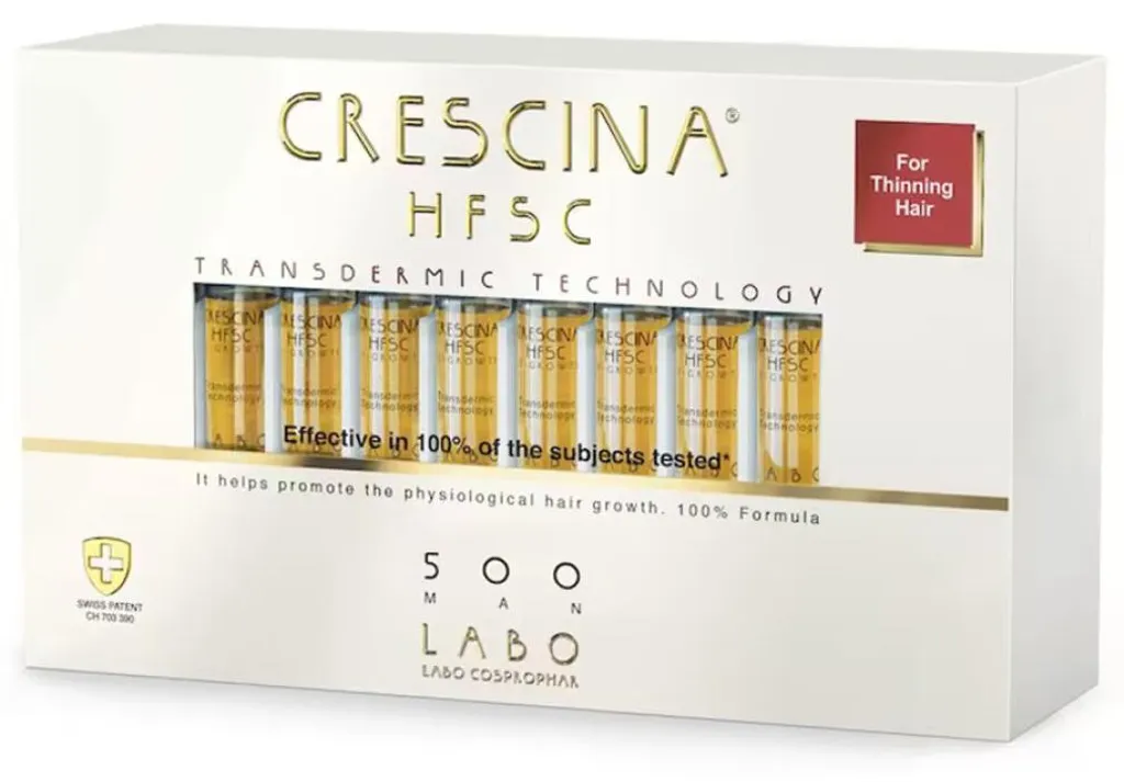 Crescina HFSC 500 Homme - Cure de 20 ampoules 3,5ml pour densité capillaire