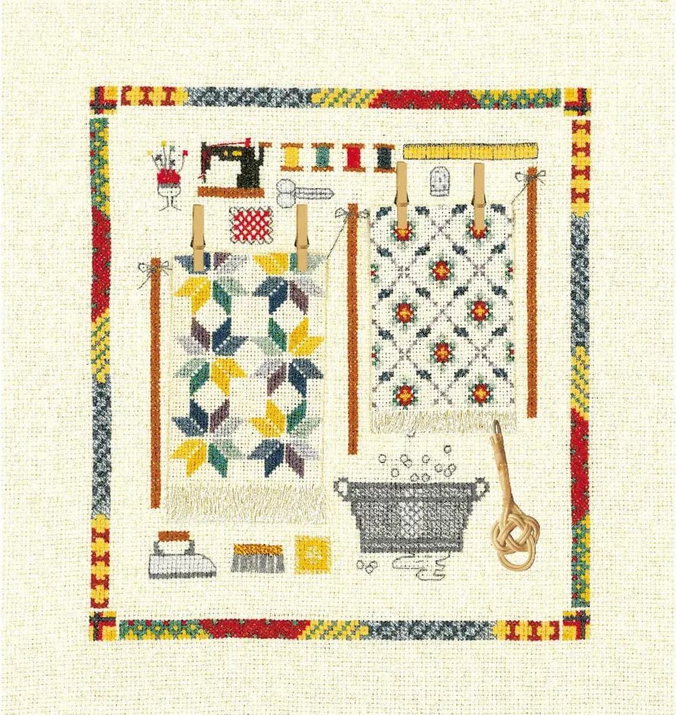 Kit Punto Croce Contato Le Bonheur des Dames 2614 Accessori Tappeti 20x21