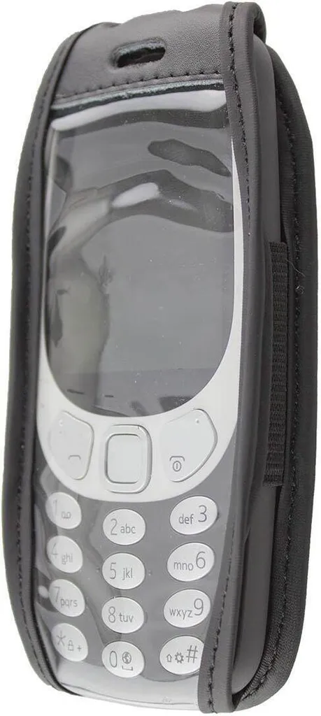 Caseroxx Custodia Protettiva Nokia 3310 2017 3G Vera Pelle e Clip