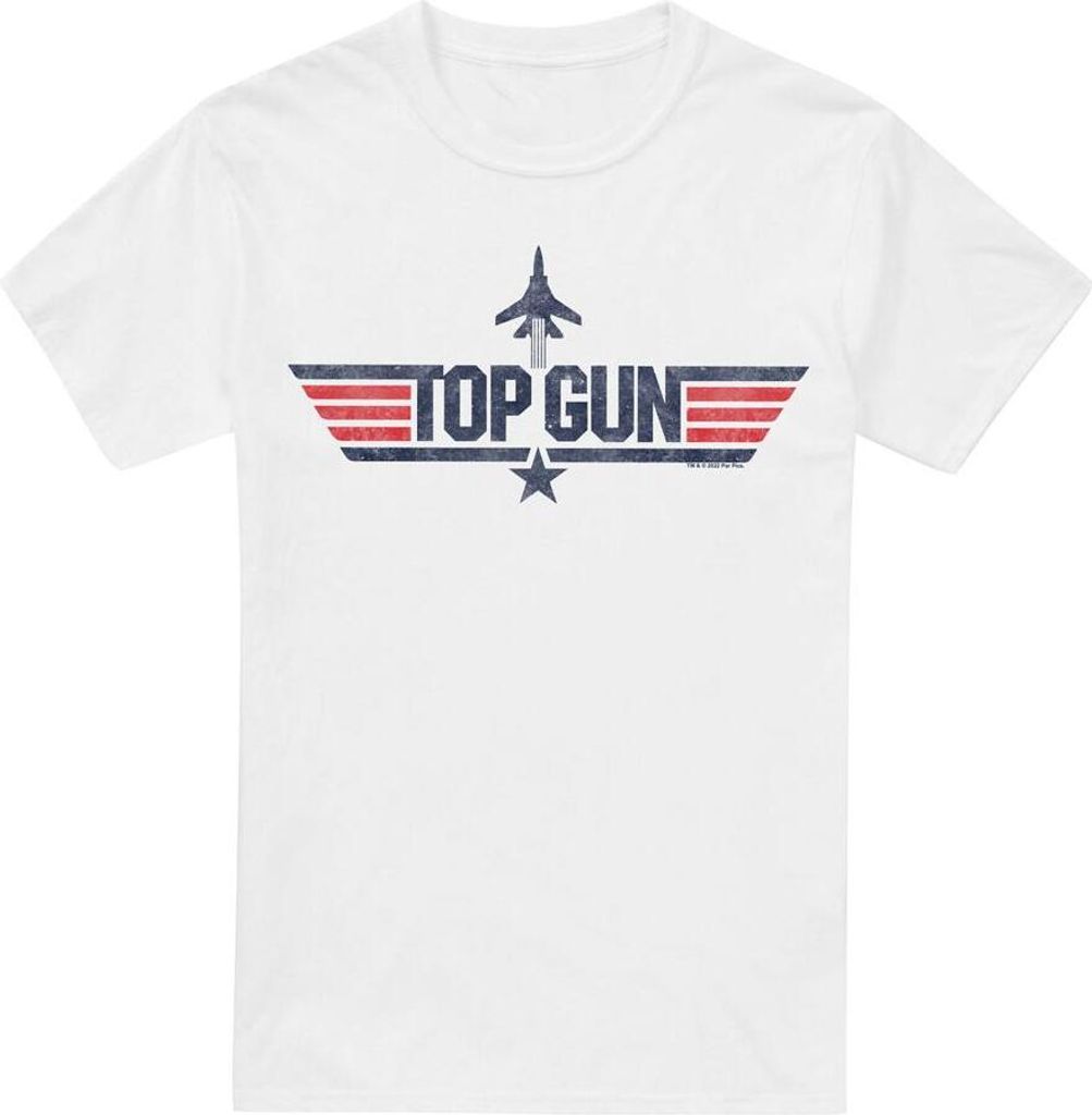 Top Gun - T-Shirt für Herren TV7060 (S) (Weiß)