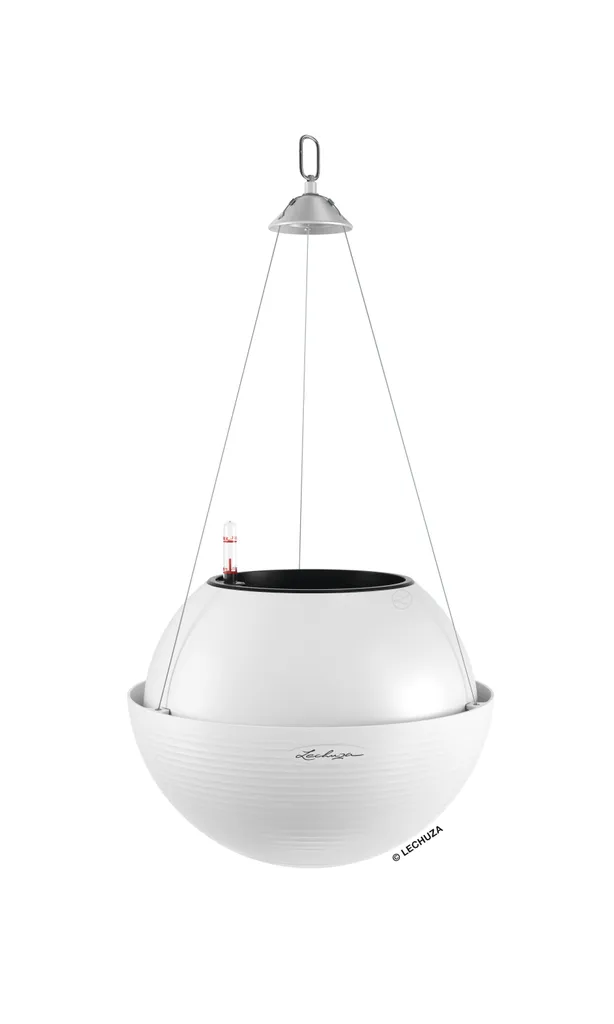 BOLA Color 32 suspension blanche avec système d'arrosage automatique mat
