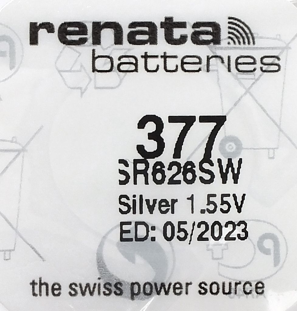 Renata SR626SW Batterie Silberoxyd Knopfzelle 1,55 V für Produktbild 2