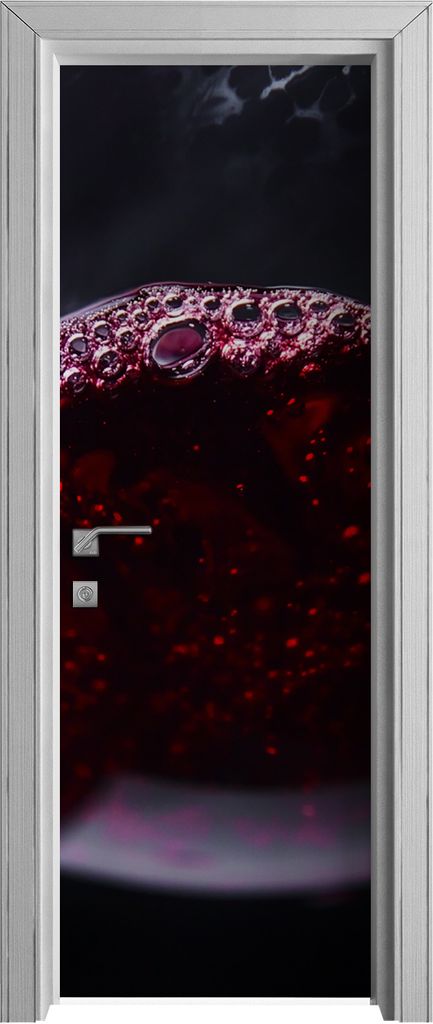 Tür Selbstklebende 70x210 cm Türfolie Türtapete Klebefolie - Wein Glas