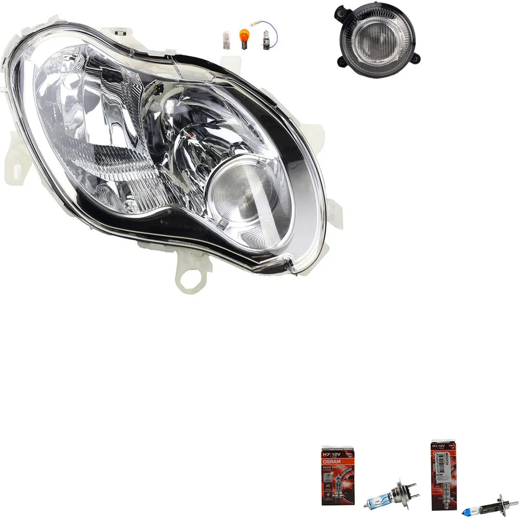 Restauro Fari Smart MC01 2002-2004 Johns con Osram Laser H7