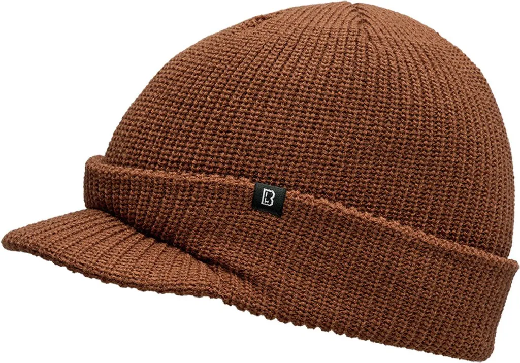 Cappello Brandit Shield Cap Brown - Accessorio Uomo Inverno Marrone