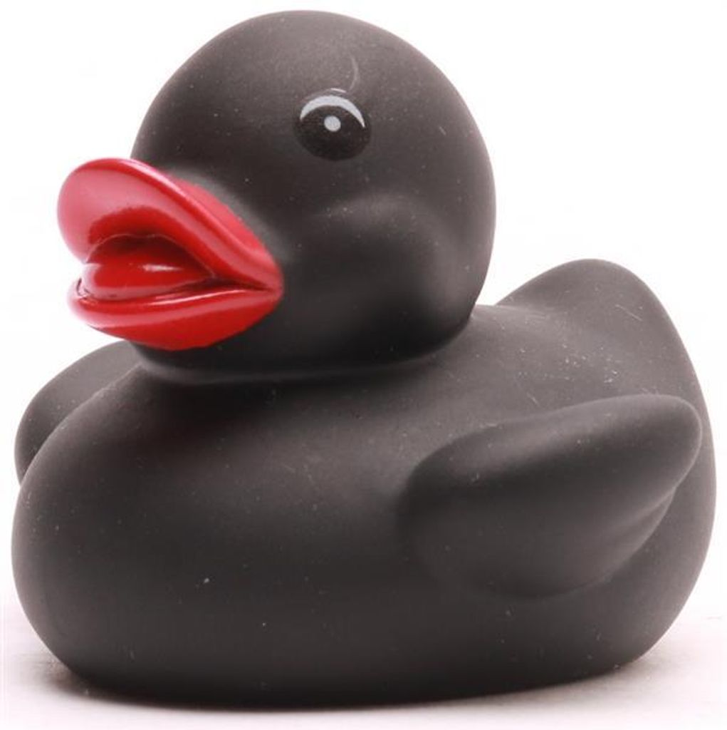 Badeente Rieke schwarz Vinyl 4,5 cm