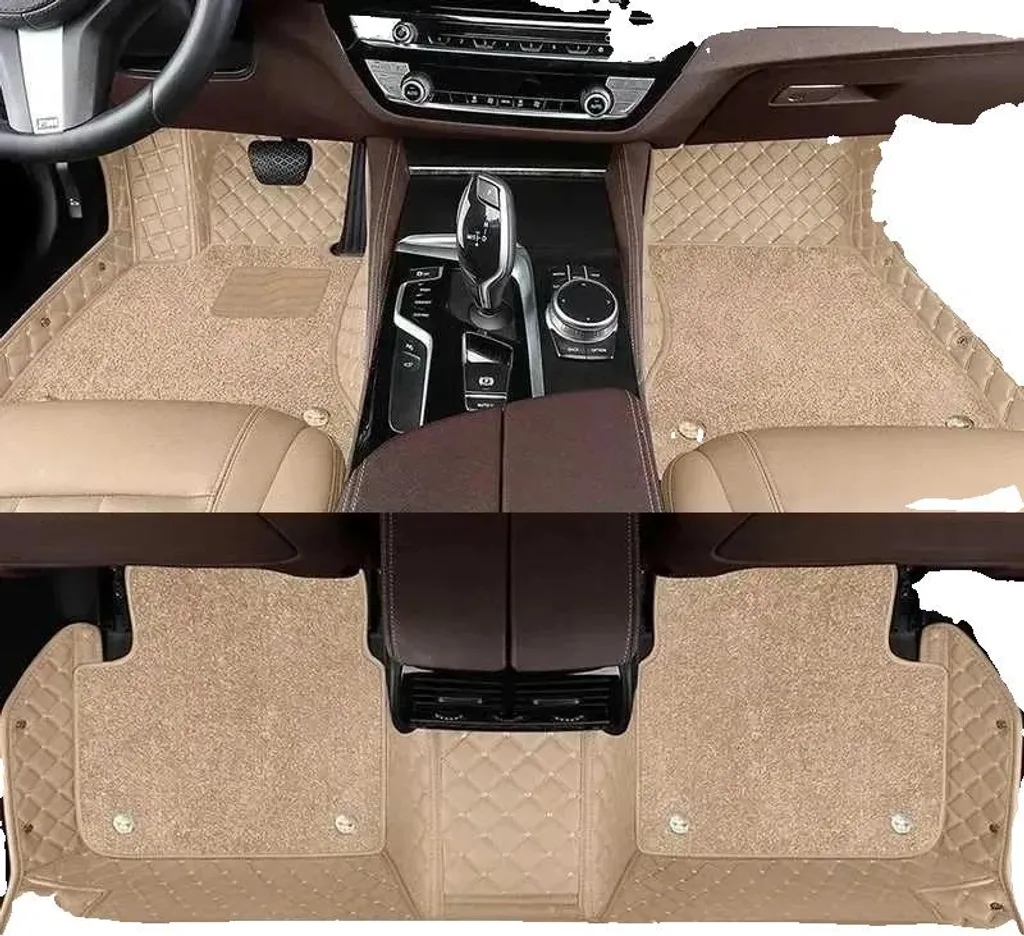 Tapis auto double couche étanche avec protection renforcée anti-saleté