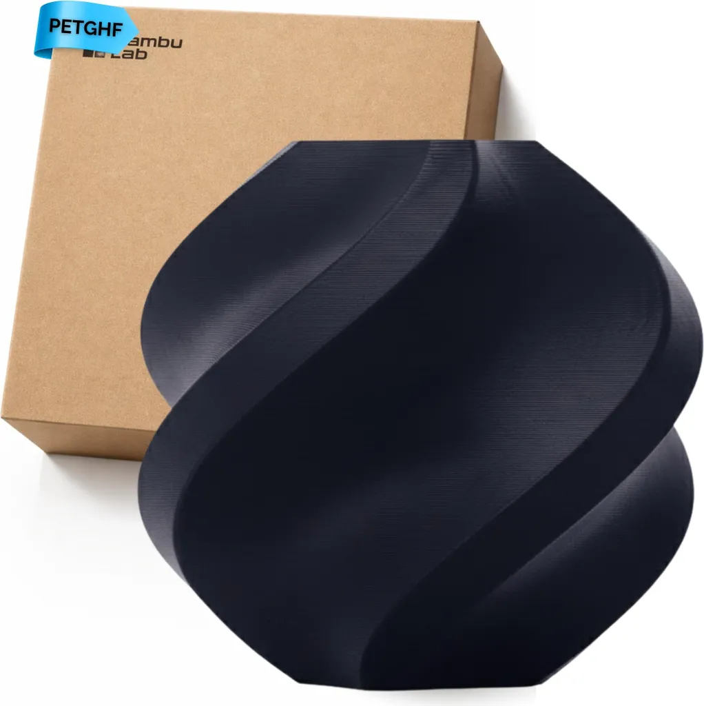 1x Bambu Lab PETG-HF Refill Filament nero 33102 Stampante 3D Bambulab