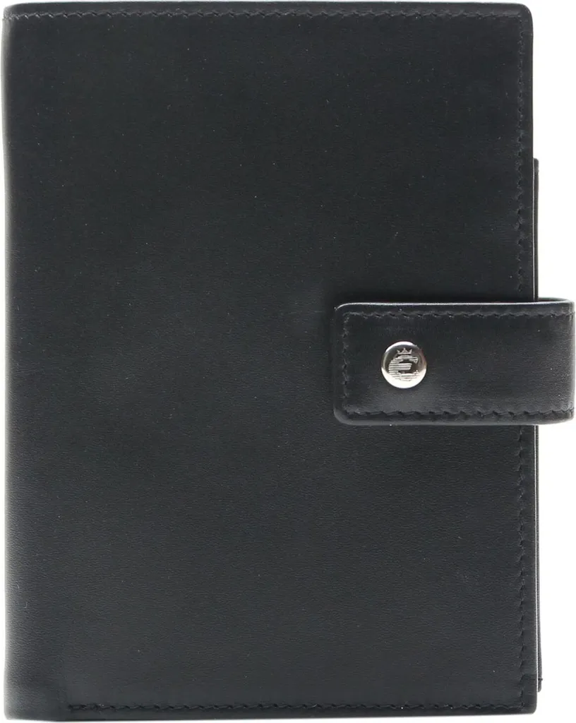 Esquire Rome Wallet High Black: Portafoglio in Vera Pelle con Protezione RFID