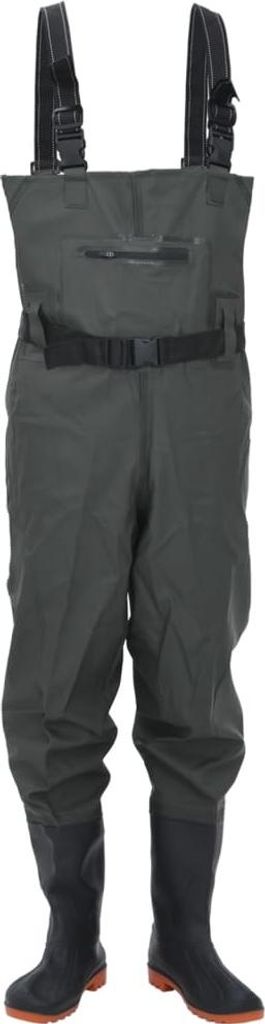 vidaXL Waders con stivali e cintura verde scuro taglia 43 Immagine del prodotto 