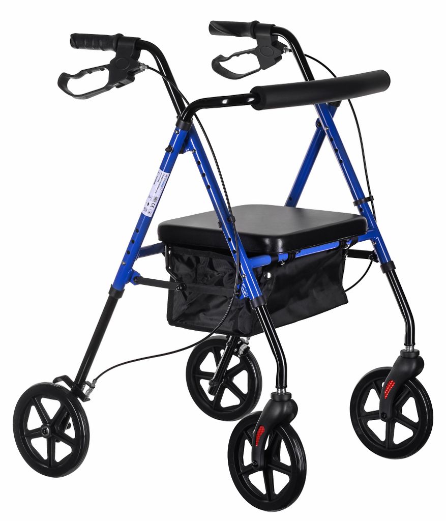 Lightweight aluminium four-wheel rehabilitation walker Obrázek produktu 