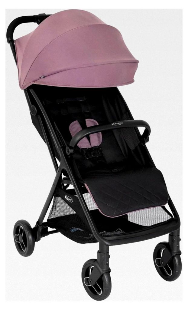 Myavo Kinderwagen, leicht und schnell zusammenklappbar, geeignet von Geburt bis ca. 4 Jahre (22 kg), mit Regenabdeckung, Mulberry