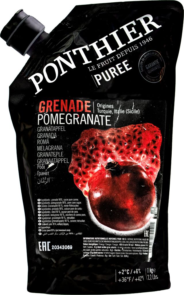 Food-United GRANATAPFEL PÜREE Grapefruit-Frucht-Püree von Ponthier 6x 1KG