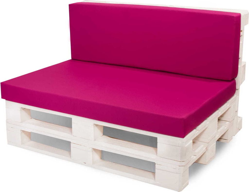 Poduszka na paletę różowa | siedzisko 120x80 / oparcie Zdjęcie produktu