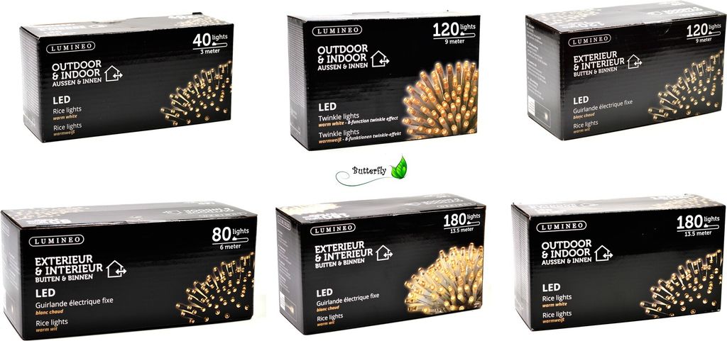 LED Lichterkette Warmweiß, Kabelfarbe:schwarz, LEDs:40 LEDs Produktbild 