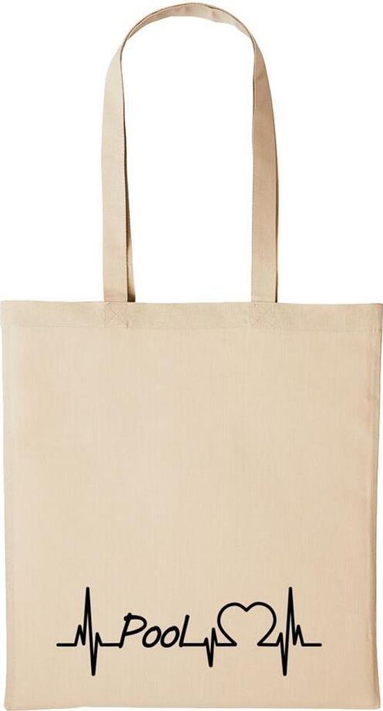 Huuraa Baumwollbeutel Pool Geschenk Einkaufstasche Natural 10 Liter Baumwolle Pool Accessoire