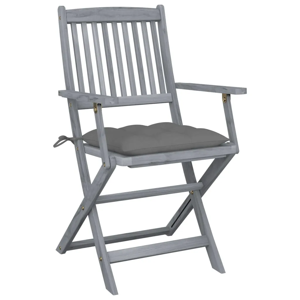 Offerta Set 2 Sedie da Esterni Pieghevoli in Legno Massiccio vidaXL