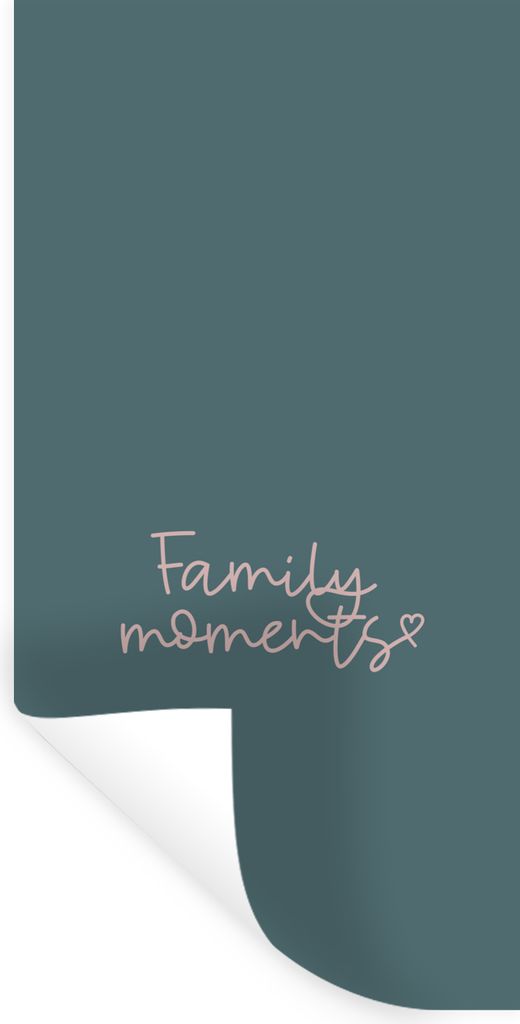 MuchoWow Wandtattoo Wandsticker Wandaufkleber Zitate - Sprichwörter - Familie - Familienmomente 40x80 cm Selbstklebend und Repositionierbar - Re...