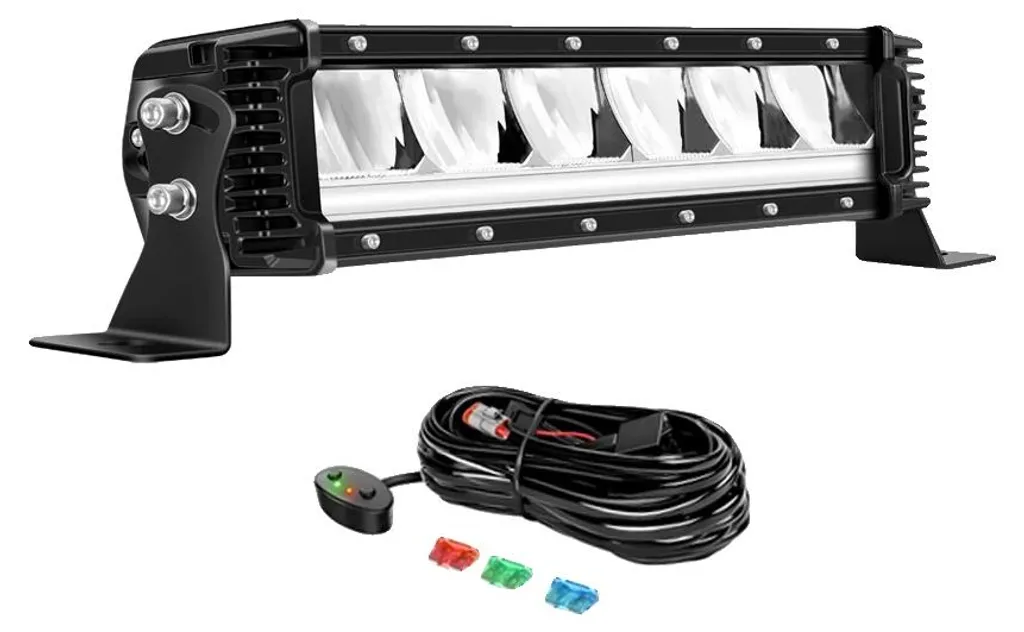 Barre lumineuse LED 40W faisceau combiné avec kit câblage complet