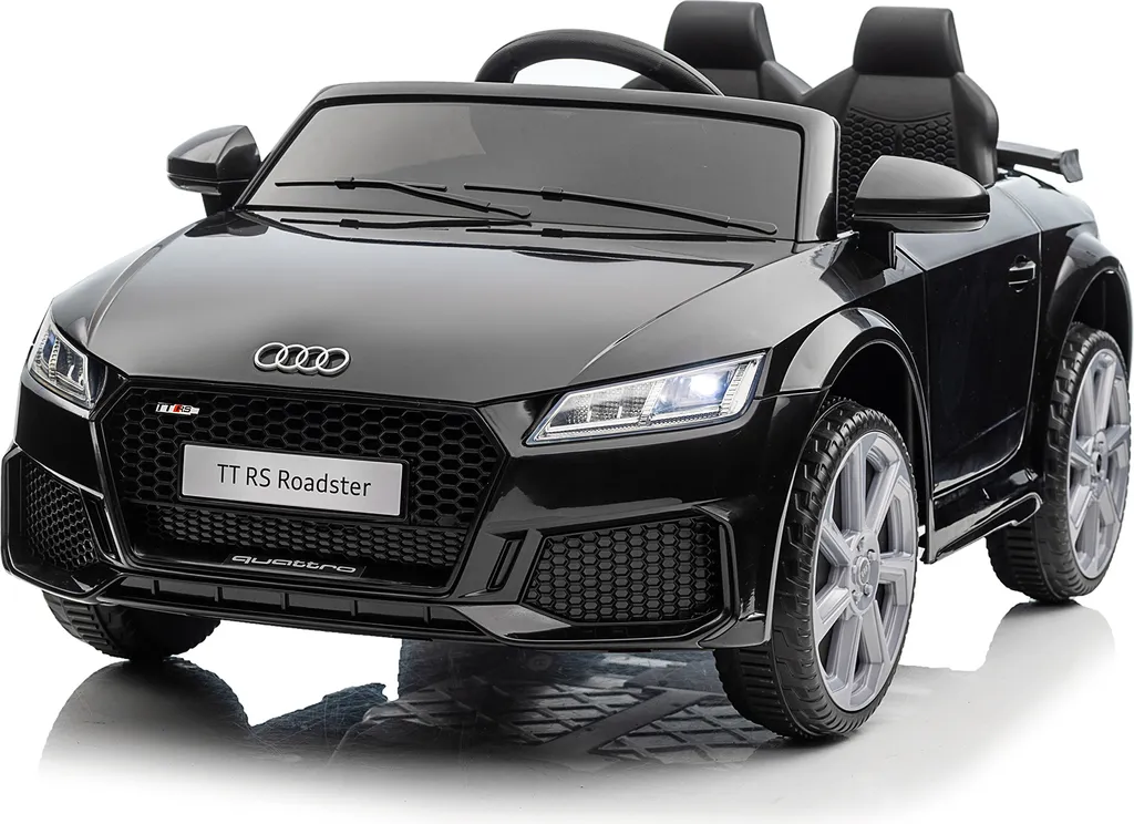 Voiture Audi TT RS Enfant 12V avec Connexion MP3 et Phares LED - Noir