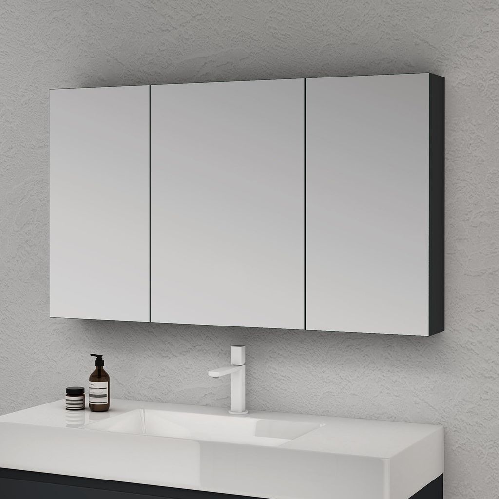doporro Armadietto a Specchio 120x15x70cm, Specchio da Immagine del prodotto 