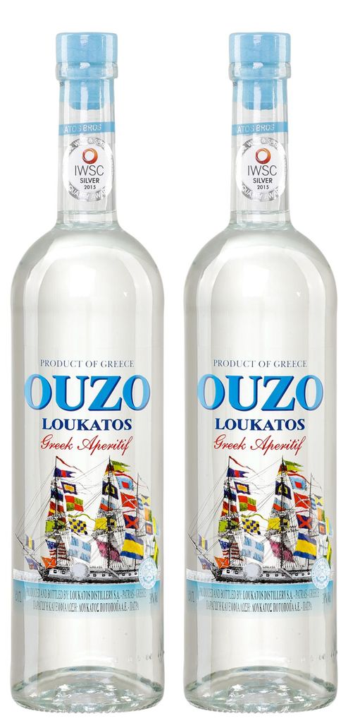 Ouzo Loukatos 2x 0,7l 38% Vol. | Milder Ouzo aus Patras | + Produktbild 