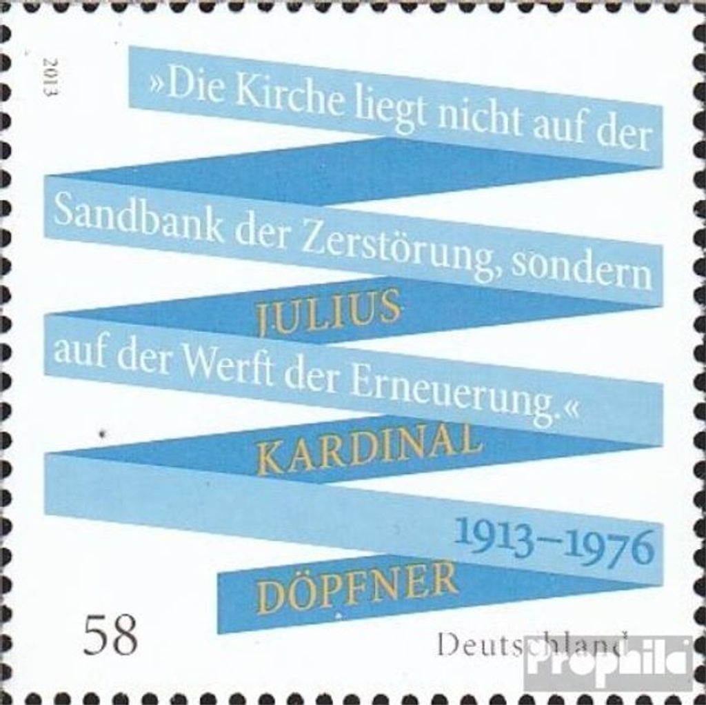 Briefmarken BRD (BR.Deutschland) 2013 Mi 3026 (kompl.Ausg.) postfrisch Kardinal Döpfner