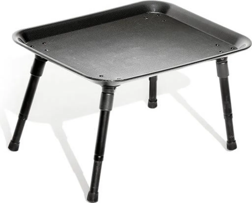 Table de bivouac stable et pliante avec plateau finition carbone chic