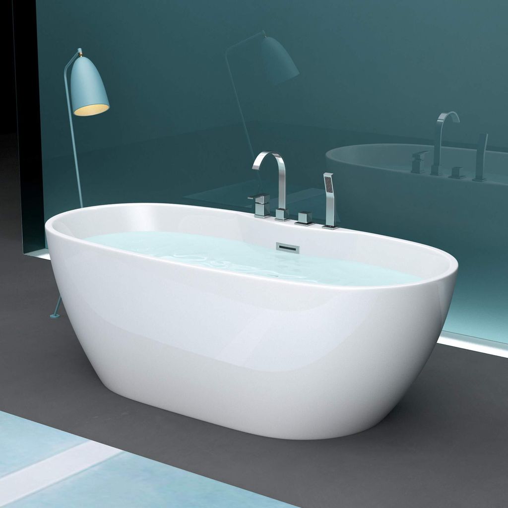 Mai & Mai Freistehende Badewanne Acryl Wanne Standbadewanne Produktbild 3