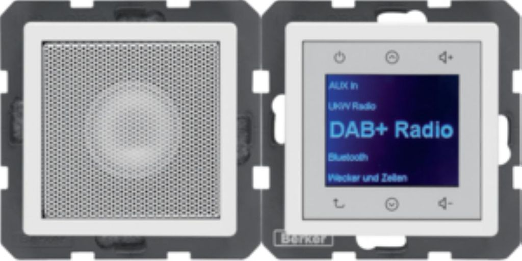 HAGER Berker Q.1/Q.3/Q.7 Q.x Radio Touch podtynkowe DAB+ Produktbild 