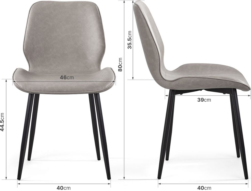 Mondeer 4er Set Esszimmerstühle Polsterstuhl mit Produktbild 7