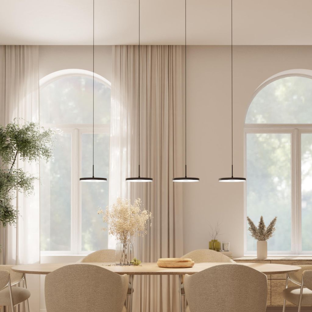 LUMIÈRE Design Pendelleuchte 'Evanos' 4-flammig LED dimmbar Produktbild 