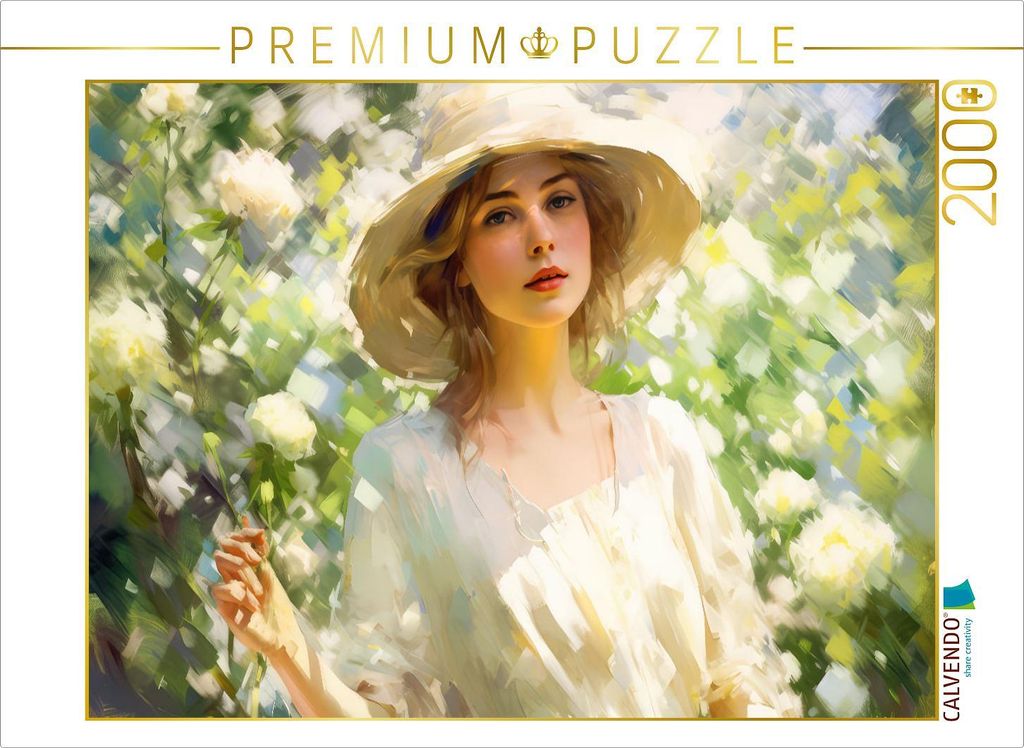 CALVENDO Puzzle In einem blühenden Garten | 2000 Teile Lege-Größe 90x67cm Foto-Puzzle für glückliche Stunden