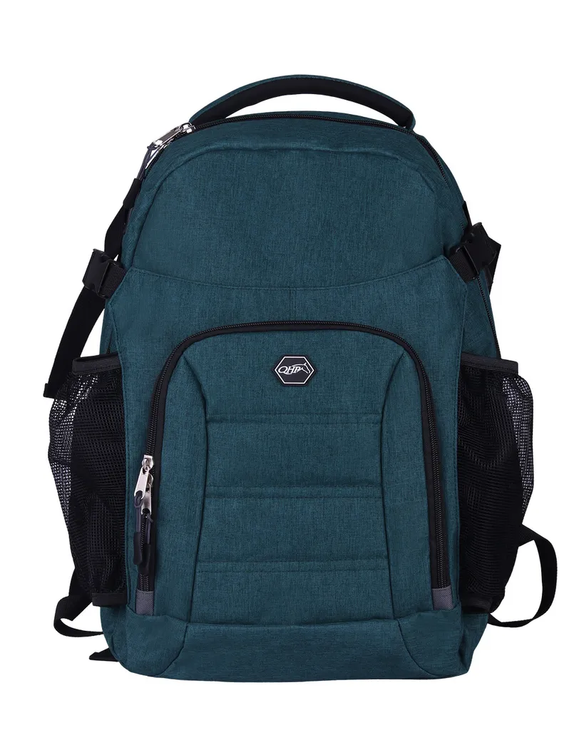 Sac à dos QHP pour matériel d'équitation : look jeans vert foncé - 4