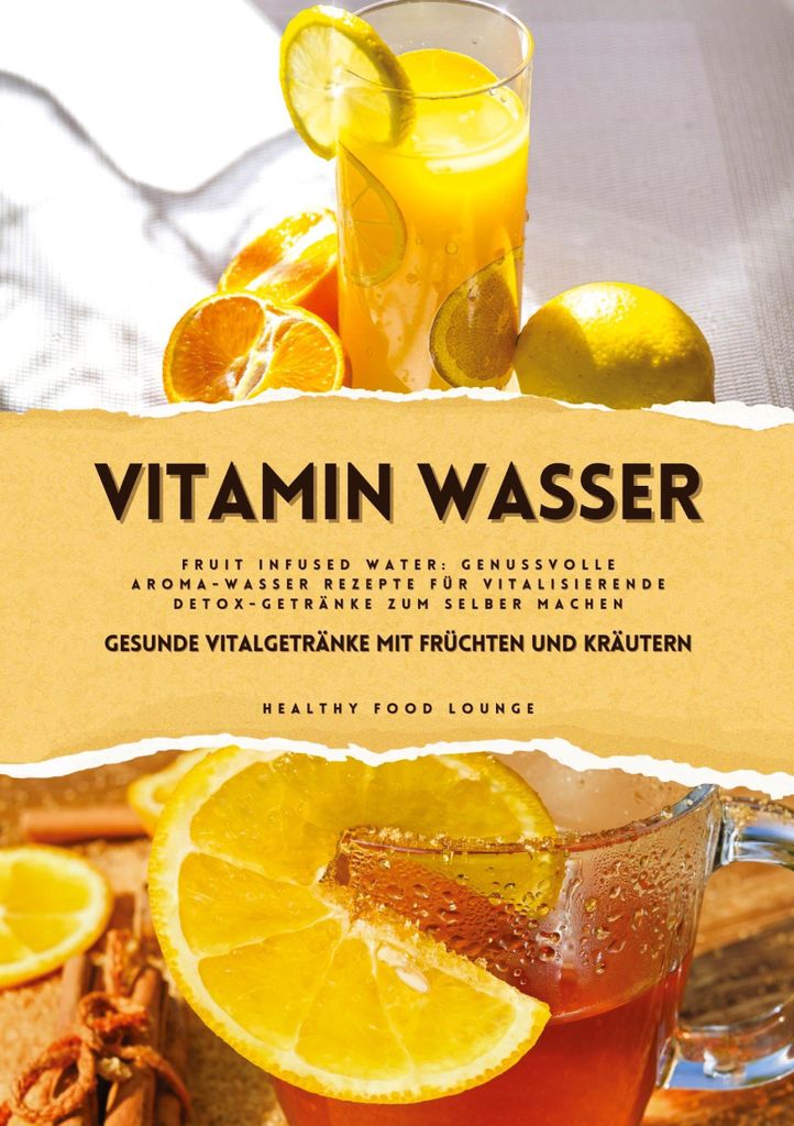 Vitamin Wasser: Gesunde Vitalgetränke mit Früchten und Kräutern (Fruit Infused Water: Genussvolle Aroma-Wasser Rezepte für vitalisierende Detox...