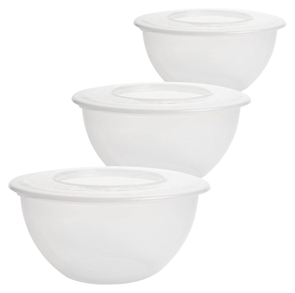 3er Set Schüssel mit Deckel 5l Rührschüssel Vielseitige Produktbild 