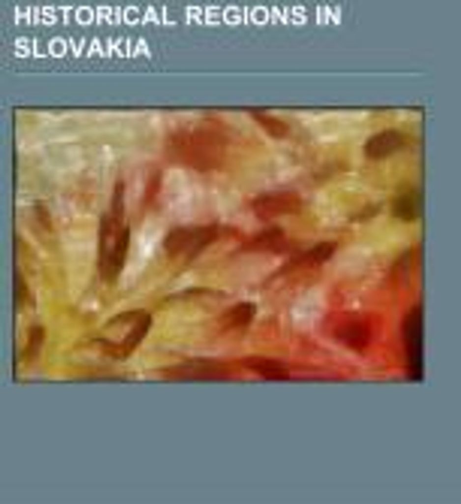 Historical regions in Slovakia