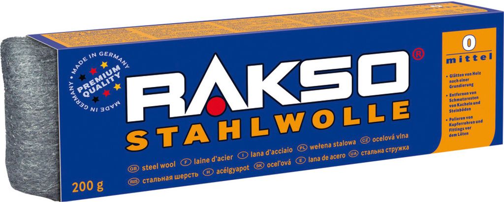 Oceľová vlna extrémne jemná 0000 200g RAKSO Obrázok produktu 