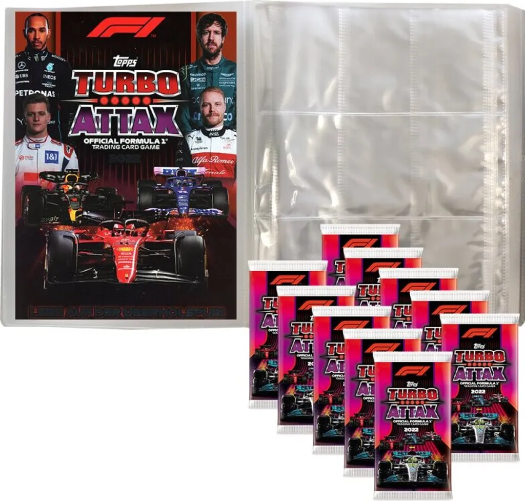 Set Completo Topps F1 Turbo Attax 2022: Album + 100 Trading Card