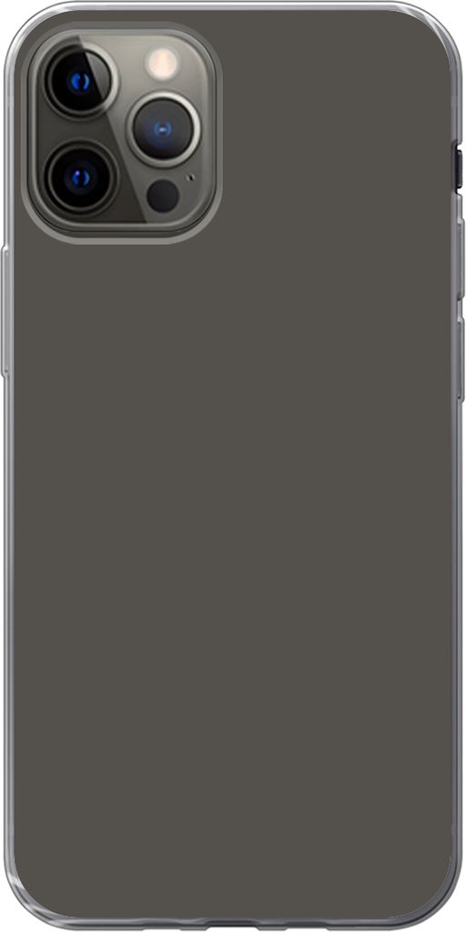 MuchoWow Handyhülle Schutzhülle Hülle für Telefoonhoesje iPhone 13 Pro Grau - Farben - Einfarbig Silikon Softcase Handy Hülle - Handy-Tasche
