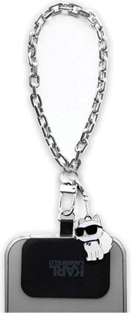 Pasek Karl Lagerfeld Hand Strap Choupette srebrny Zdjęcie produktu 