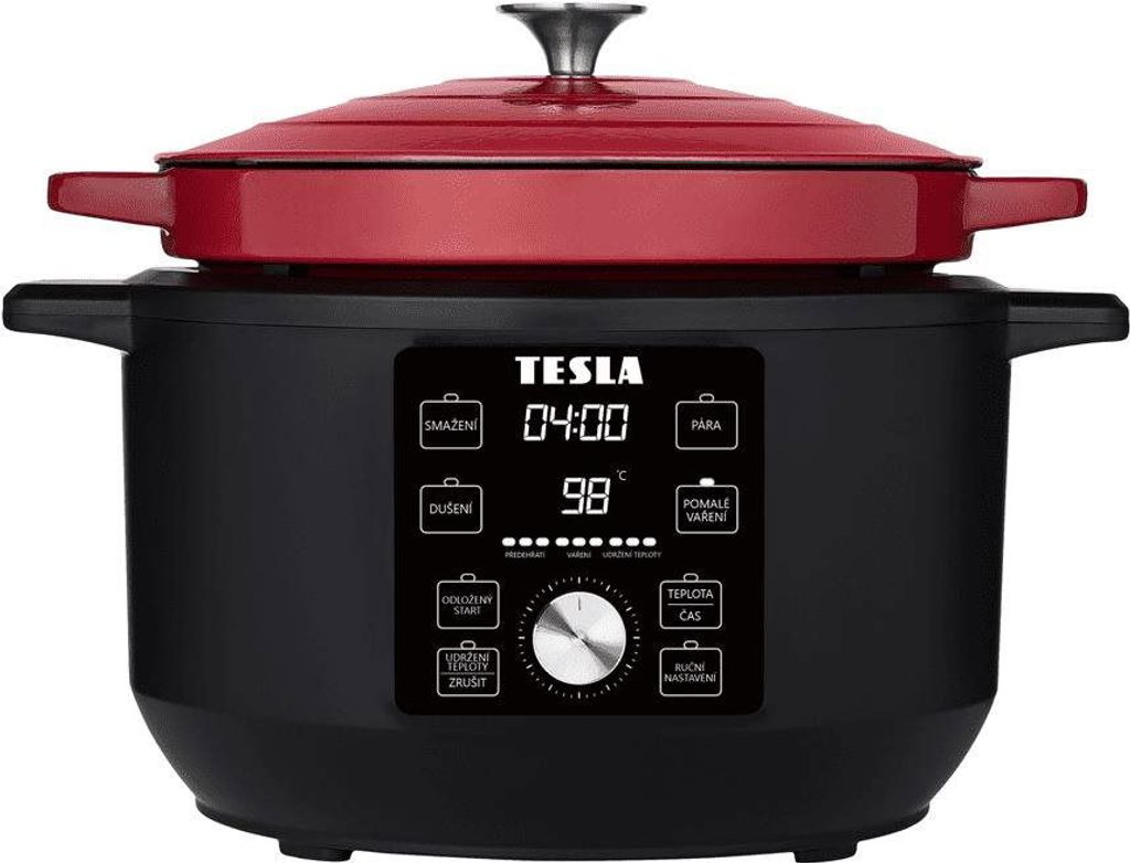 TESLA Electronics MultiCook MC600 Pro, 5,6 l, 1500 W, Schwarz, Rot, Eisen, 60 - 210 °C, 24 h