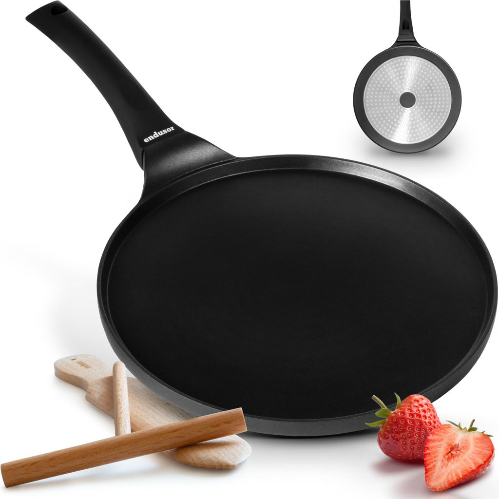 poêle à crêpes pour induction avec revêtement antiadhésif pour cuire crêpes pancakes et galettes