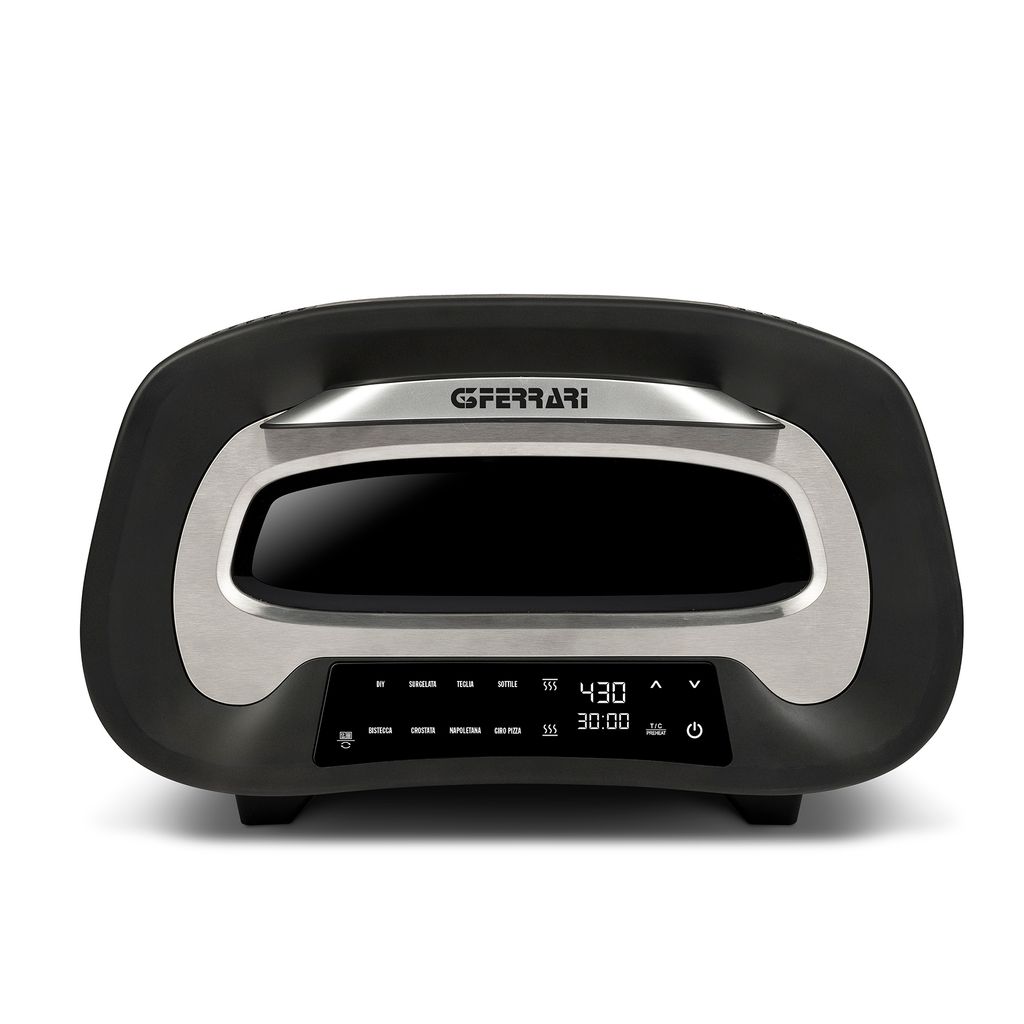 A digital multifunctional pizza oven.